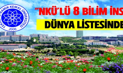 NKÜ’DEN 8 BİLİM İNSANI DÜNYANIN EN ETKİLİLERİ ARASINDA